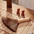 thumbnail image 3 of Light Brown Small Broom with Wooden Handle for Home Cleaning Multi Functional Straw Tool 7.8 inch, 3 of 7