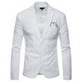thumbnail image 1 of Men's Fashion Slim Fit for Spring Summer Lightweight Suit Jacket with Material, 1 of 4