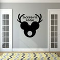 thumbnail image 2 of Reindeer Design Customized Wall Art Vinyl Decal - Custom Vinyl Wall Art - Personalized Name - Baby Girls Boys Kids Bedroom Decal Room Wall Art Stickers Decoration Size (20x20 inch), 2 of 3