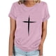 thumbnail image 2 of Fiudx Ofertas Flash Artículos En Oferta Camiseta Informal de Manga Corta con Cuello Redondo Estampada para Mujer, 2 of 4