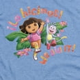 thumbnail image 2 of Popfunk Dora The Explorer Lo Hicimos! We Did It! Unisex Adult Heather T Shirt, Light Blue Heather, Medium, 2 of 3