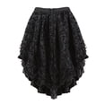 thumbnail image 3 of Women Gothic Skirt Fluffy Pleated Layered Tutu Skirts Black S, 3 of 4