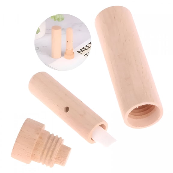 RAGUPEL 1pc Essential Oil Wood Diffuser Inhaler With Wicks Nebulizer Packing Oils Aromatherapy Nasal Inhaler