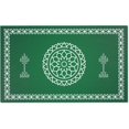 thumbnail image 1 of Indian Dot Kolam Area Rug, 5x3 ft, Unique Indian Pattern Floor Mat, Ethnic Home Decor, Non-Slip Rug Pad, 1 of 1