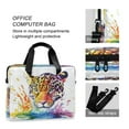 thumbnail image 4 of Laptop Bag Laptop Briefcase 15.7 x 3 x 11.8 Inches Laptop Bag Briefcases Laptop Storage Travel Laptop Bag Work Laptop Bag Rainbow Watercolor Leopard, 4 of 8