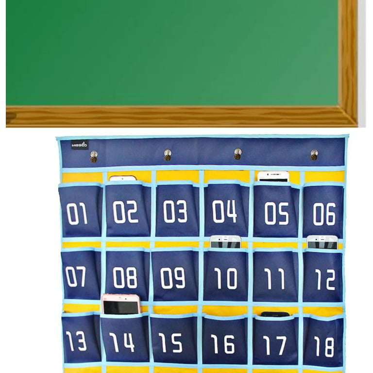 Numbered Organizer Classroom Pocket Chart For Cell Phones