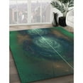 thumbnail image 3 of Ahgly Company Machine Washable Indoor Rectangle Transitional Dark SlateGray or Dark SlateGrey Green Area Rugs, 5' x 7', 3 of 7