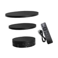 thumbnail image 3 of Soporte de exhibición giratorio motorizado de 360 grados para fotografía, estante de exhibición giratorio portátil para cosméticos, pasteles y bolsas Negro, 3 of 8