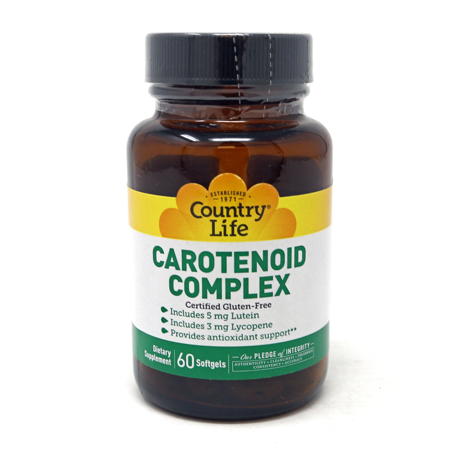 Country Life Carotenoid Complex with Lutein and Lycopene, 60 Softgels | Antioxidant support with beta-carotene, astaxanthin and zeaxanthin in a convenient once-daily serving