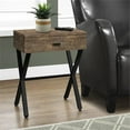 thumbnail image 3 of Home Square 24" Wood Top Storage End Table in Brown and Black - Set of 2, 3 of 6