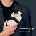 thumbnail image 6 of for iPhone 14 Pro Max Case Cute Panda Print Silicone Slim Soft TPU Shockproof Phone Case Full Camera Protection Cover for Women Men-Black/White, 6 of 6