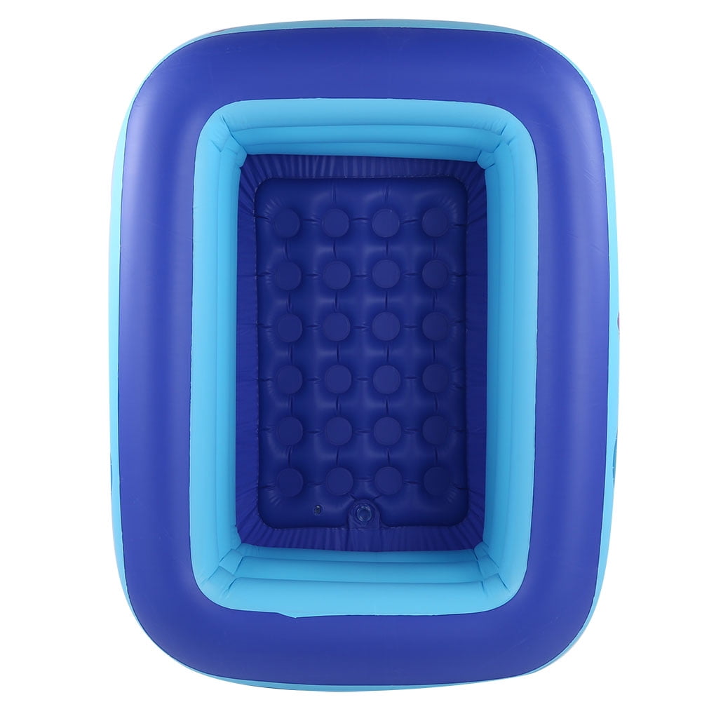 Rewera 125x95x48cm 3‑Circle Portable Home Garden Courtyard Inflatable Swimming Pool for Children Kid