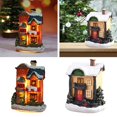 thumbnail image 1 of Decoración Navideña Baoblaze LED Casa de miniaturas de resina, 1 of 8