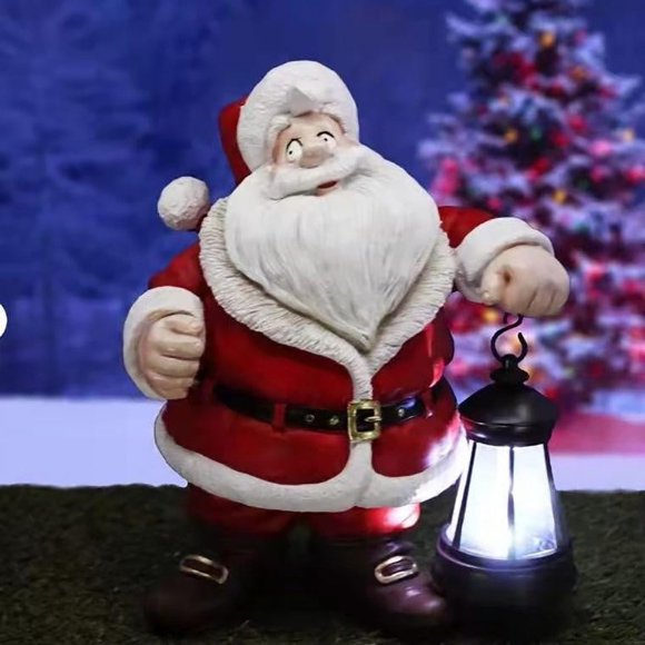 Resin Christmas Figurine Decoration Festive Décor For Tables And Shelves Santa With Sprinkler Covers for outside 24x24 Reading Lamp for Desk Wall Mount Sunset Lamp tooth Reading Lamp for Kids