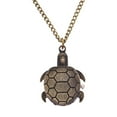 thumbnail image 1 of MasteelfCA 1pc Retro Pocket Watch Alloy Turtle Design Quartz Pocket Watch with Chain, 1 of 7