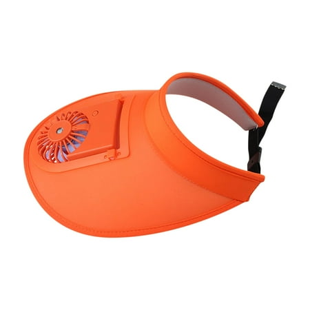 

jiacuix Mini Electric Fan Fan Hat Portable Fan Cap Suitable For Men Women Adults And Teenagers USB Summer Outside Orange