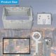 thumbnail image 4 of Car Radio Installation Frame Universal 2DIN Double DIN Metal Frame Installation Slot Car DVD Player, GPS Navigation, 4 of 4