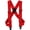 Red, variant on Perry Suspenders 2" Men's uBEE Outback Comfort Adjustable Suspenders - Red, Regular