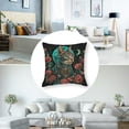 thumbnail image 5 of Acheng Sugar Skull Cat Moon Flowers Graphic For Men Women Kids Throw Pillow Covers Set of 2 18x18in, 5 of 7