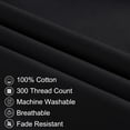 thumbnail image 3 of 3 Pack Breathable Egyptian Cotton Body Pillow Covers, 20" x 72", Black, 3 of 8
