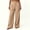 A05-Khaki, variant on Zysthvn Fall Pants Women Casual Wide Leg High Waisted Pants for Women Flowy Button with Pockets Solid Palazzo Trousers