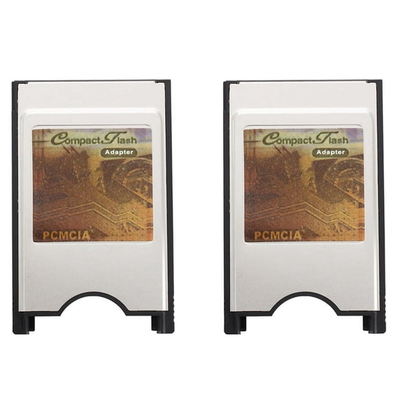 2X Pcmcia Compact Flash Card Reader Adapter for Laptop