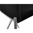 thumbnail image 3 of Meridian Furniture Xavier Black Velvet Counter Stool with Chrome Metal Legs, 3 of 8