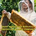 thumbnail image 7 of Self-Protective Coveralls with Mesh Mask - Professional Cotton Full Body Protective Beekeeping Suit with Self Supporting Veil for Beekeeping with Fixable Strap Protect from Stings M, 7 of 7
