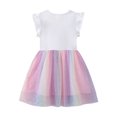 thumbnail image 3 of Toddler Flower Girl Dress Summer Sleeveless Cute Tutu Dresses for Girls Party Dress 2-7 Years, 3 of 5