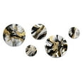 thumbnail image 2 of Designart "New Gold Balance I" Abstract Painting Metal Wall Art Set of 5 Piece, 2 of 5
