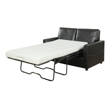 Full Grain Leather Sofa Sale Emerald Home Slumber Black 54.8