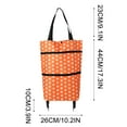 thumbnail image 5 of COFEST Foldable Shopping Trolley Soft Oxford Fabric Shopping Trolley With Folding Wheels Strength Saving Reusable Shopping Bag For Shopping Or Travel B, 5 of 8