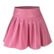 thumbnail image 5 of Falda plisada de cuero para mujer: color liso, poliéster elástico, diseño en línea A, para trabajo informal y ropa de fiesta, 5 of 8