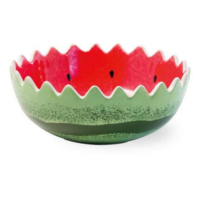 ceramic watermelon serving bowl