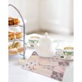 thumbnail image 4 of Boho Spring Floral Kitchen Dish Towels for Drying Dishes Set of 3, Vintage Flowers Patchwork Plaid Pink Waffle Weave Microfiber Hand Tea Bathroom Towels Quick Dry & Absorbent Towel 12x12, 4 of 7