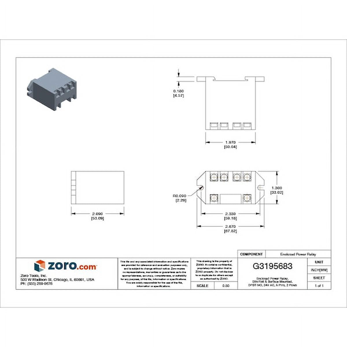 DIN Rail & Top Flange, Enclosed Power Relay, Square, 25 A, 6 Pins, Screw