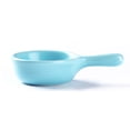 thumbnail image 2 of Plato de inmersión con mango de cerámica jengibre de jengibre condimentos de sirviendo contenedor casero cocina vajilla accesorios de artículos de casa azul claro Sweethay HA012391-09, 2 of 7