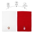 thumbnail image 2 of 2pcs Creative Embroidery Christmas Towels Decors  Face Towel Washcloths, 2 of 10