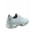 thumbnail image 2 of Flow-19 Stretch Elastic Mesh Lace Up Rubber Air Bubble Cushion Fashion Sneaker ( Grey, 7.5 ), 2 of 2