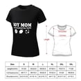 thumbnail image 2 of Boy Mom Women’s Short Sleeve Cotton T-Shirt HD Graphic Printed Tee Casual Crew Neck Top XL, 2 of 7