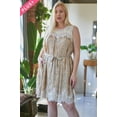 thumbnail image 4 of Plus Printed Round Neck Sleeveless Mini Dress, 4 of 6