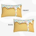 thumbnail image 4 of Balery White Ice Cream Bedding Queen Pillow Cases - Envelope Closure - Soft Brushed Microfiber Fabric - Shrinkage and Fade Resistant Pillow Cases-20"x30", 4 of 9