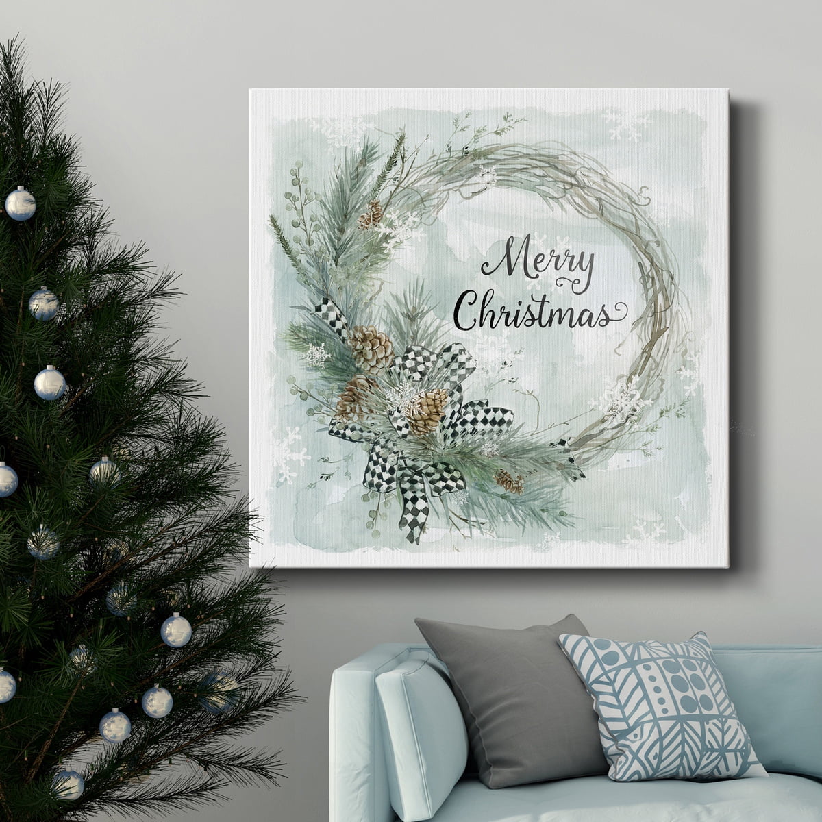 White Christmas - Premium Gallery Wrapped Canvas - Ready to Hang