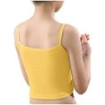 thumbnail image 4 of AINIYS Secure Fit Bra for Girls Wireless Soft Cup Bra Lightly Padded Training Bra for Teen Bralette Thin Style Bralettes Breathable Student Everyday Bras Cotton Modal Growth Bra Yellow XL, 4 of 6