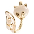 thumbnail image 4 of Anillo abierto ajustable con diamantes de imitación y diseño de animales, regalo de joyería para mujeres y niñas., 4 of 5