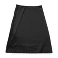thumbnail image 4 of ylioge Womens Pajama Skirts Lightweight High Waisted Lace Splice Stretchy Comfort Breathable Solid Color Cover-Up Homewear Sleepwear Skirt, 4 of 5