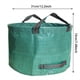 thumbnail image 4 of Bolsa para jardín ) Bolsa de basura para jardín reutilizable y resistente, plegable, con anilla de plástico, verde, 4 of 8