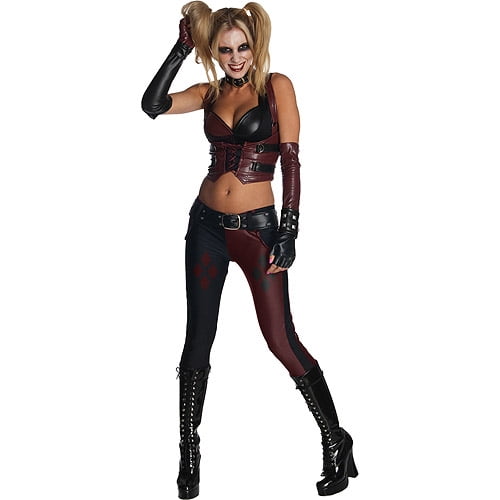 Batman DC Comics Harley Quinn Pleather Corset Cosplay Size Large XL ~ FREE SHIP 
