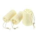 thumbnail image 1 of Unique Bargains 3 Pcs Hang Natural Loofah Sponge for Body Shower Clean Exfoliating Beige 3.94', 1 of 7
