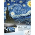 thumbnail image 6 of HFDF Starry Night Vincent Van Gogh Paintings Giclee Canvas Print Wall Art Classic World Artworks for Home Decor, Total 24x20inch Framed, 6 of 6